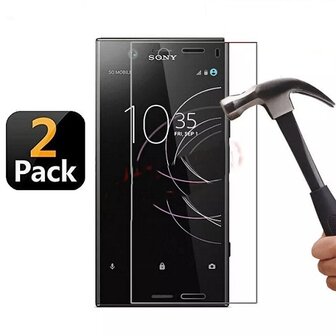 Sony Xperia XA3 Screenprotector Beschermglas 2 STUKS