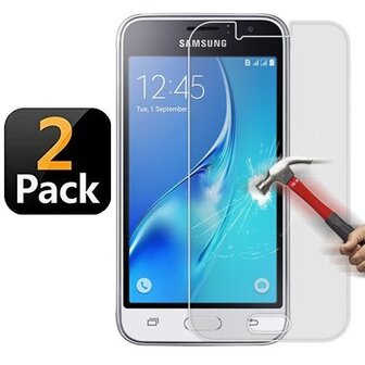 Samsung J1 2016 Screenprotector Beschermglas 2 STUKS