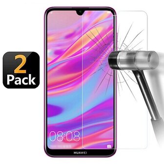 Huawei Y7 2019 Screenprotector Beschermglas 2 STUKS