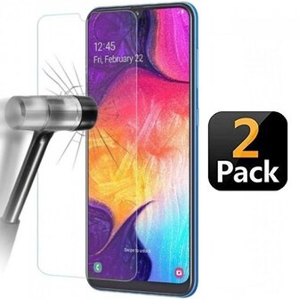 Samsung A11 Screenprotector Beschermglas 2 STUKS