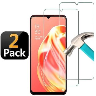 Oppo Reno 3 Screenprotector Beschermglas 2 STUKS