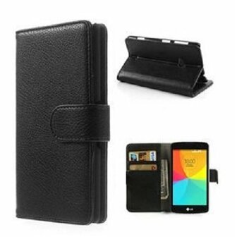 LG L Fino Hoesje Met Pasjeshouder Bookcase Zwart