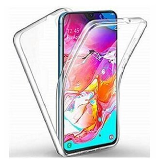 Samsung A70 Hoesje Siliconen TPU Transparant Full Cover