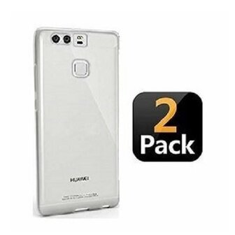 Huawei P9 Plus Hoesje Siliconen TPU Transparant 2 STUKS