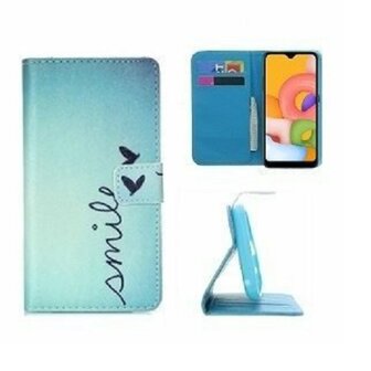 Samsung A01 Hoesje Met Pasjeshouder Bookcase Smile