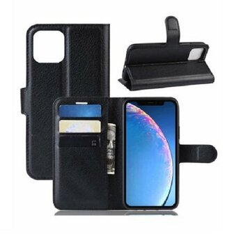 iPhone 11 Pro Hoesje Met Pasjeshouder Bookcase Zwart