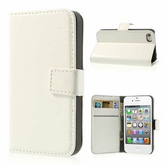 iPhone 4 4s Hoesje Met Pasjeshouder Bookcase Wit