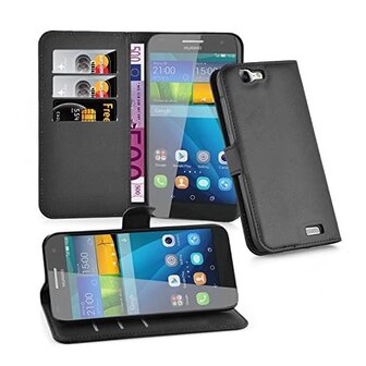 LG G7 Hoesje Met Pasjeshouder Bookcase Zwart