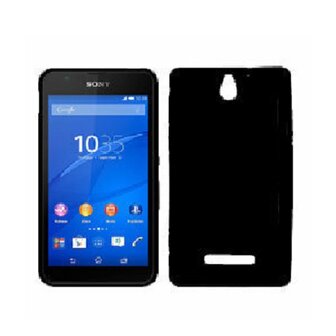 Sony Xperia E4 Hoesje Siliconen TPU Zwart