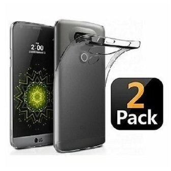 LG G5 Hoesje Siliconen TPU Transparant 2 STUKS