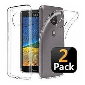 Motorola Moto G6 Play Hoesje Siliconen TPU Transparant 2 STUKS