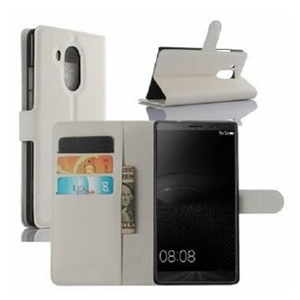 Huawei Mate 8 Hoesje Met Pasjeshouder Bookcase Wit