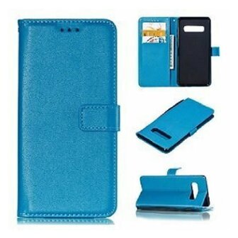 Samsung S10 Plus Hoesje Met Pasjeshouder Bookcase Turquoise