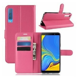 Samsung A50 Hoesje Met Pasjeshouder Bookcase Roze