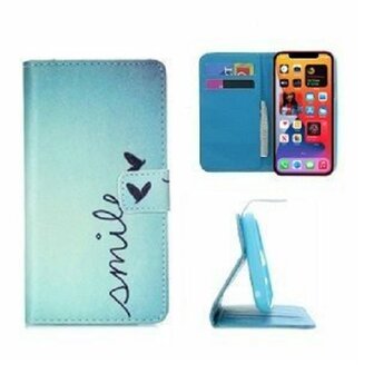 iPhone 12 Pro Hoesje Met Pasjeshouder Bookcase Smile