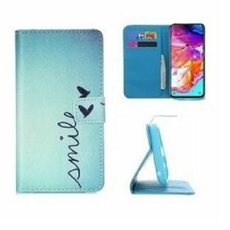 Samsung A70 Hoesje Met Pasjeshouder Bookcase Smile