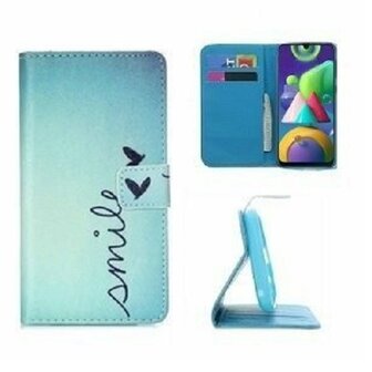 Samsung M21 Hoesje Met Pasjeshouder Bookcase Smile