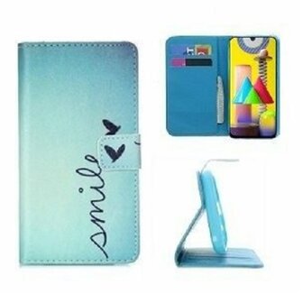 Samsung M31 Hoesje Met Pasjeshouder Bookcase Smile