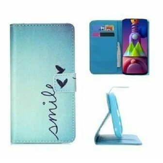 Samsung M51 Hoesje Met Pasjeshouder Bookcase Smile