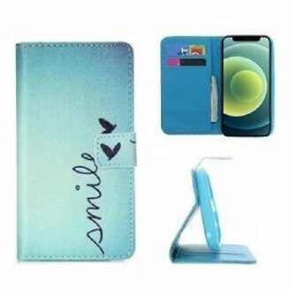 iPhone 12 Mini Hoesje Met Pasjeshouder Bookcase Smile