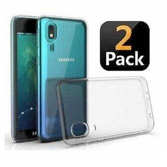 Samsung A2 Core Hoesje Siliconen TPU Transparant 2 STUKS