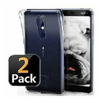 Nokia 5.1 Hoesje Siliconen TPU Transparant 2 STUKS