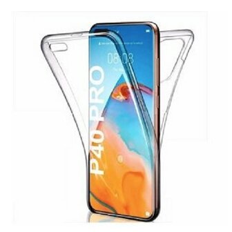 Huawei P40 Pro Hoesje Siliconen TPU Transparant Full Cover