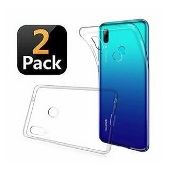 Huawei Y7 2019 Hoesje Siliconen TPU Transparant 2 STUKS