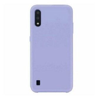 Samsung A01 Siliconen Hoesje Pastelkleur Paars
