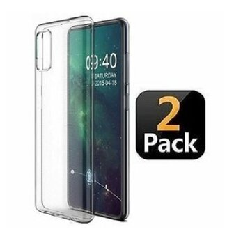 Samsung A81 Hoesje Siliconen TPU Transparant 2 STUKS