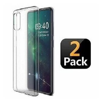 Samsung Galaxy S10 Lite Hoesje Siliconen TPU Transparant 2 STUKS