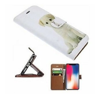 iPhone X Hoesje Met Pasjeshouder Bookcase Puppy