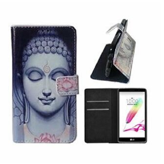 LG G4 Stylus Hoesje Met Pasjeshouder Bookcase Boeddha