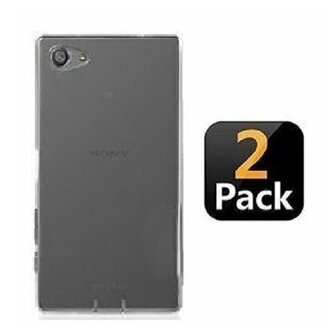 Sony Xperia Z5 Hoesje TPU Siliconen Transparant 2 STUKS