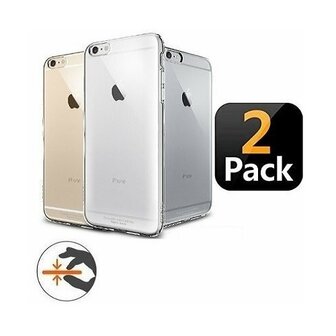 iPhone 6 6s PLUS 5.5 Hoesje TPU Siliconen Transparant 2 STUKS