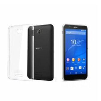 Sony Xperia E4 Hoesje TPU Siliconen Transparant