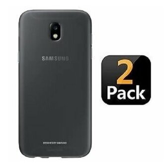 Samsung J5 2017 Hoesje TPU Siliconen Zwart 2 STUKS