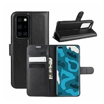 Huawei P40 Pro Hoesje Met Pasjeshouder Bookcase Zwart