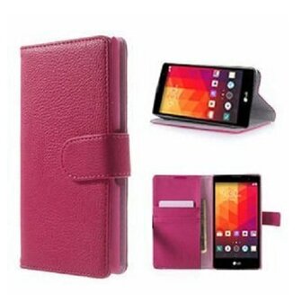 LG Magna Hoesje Met Pasjeshouder Bookcase Roze