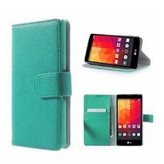 LG Magna Hoesje Met Pasjeshouder Bookcase Turquoise