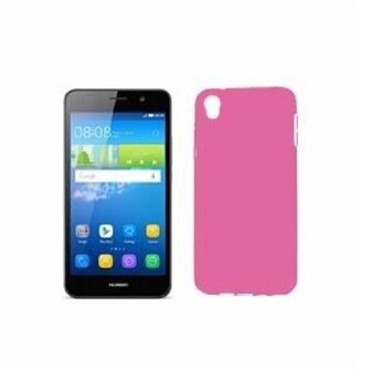 Huawei Y6 Hoesje TPU Siliconen Roze