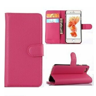 iPhone 6 6s Hoesje Met Pasjeshouder Bookcase Roze