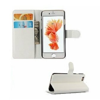 iPhone 6 6s Hoesje Met Pasjeshouder Bookcase Wit