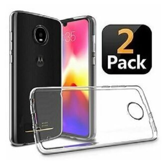 Motorola One Action Hoesje TPU Siliconen Transparant 2 STUKS