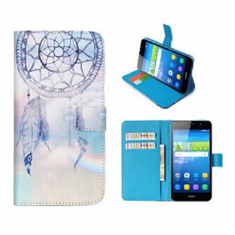 Huawei Y6 Hoesje Met Pasjeshouder Bookcase Dreamcatcher