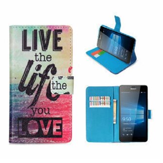 Microsoft Lumia 950 Hoesje Met Pasjeshouder Bookcase Life