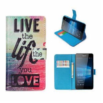 Microsoft Lumia 850 Hoesje Met Pasjeshouder Bookcase Life