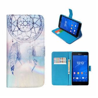 Sony Xperia Z3 Compact Hoesje Met Pasjeshouder Bookcase Dreamcatcher