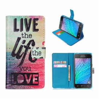 Samsung J1 2016 Hoesje Met Pasjeshouder Bookcase Life