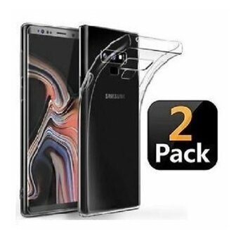 Samsung Note 9 Hoesje TPU Siliconen Transparant 2 STUKS